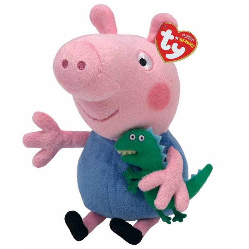 IN STOCK: TY George Pig & Dino Pal - Cuddly Adventure Buddies Await! 🐷🦖 - PPJoe Pop Protectors
