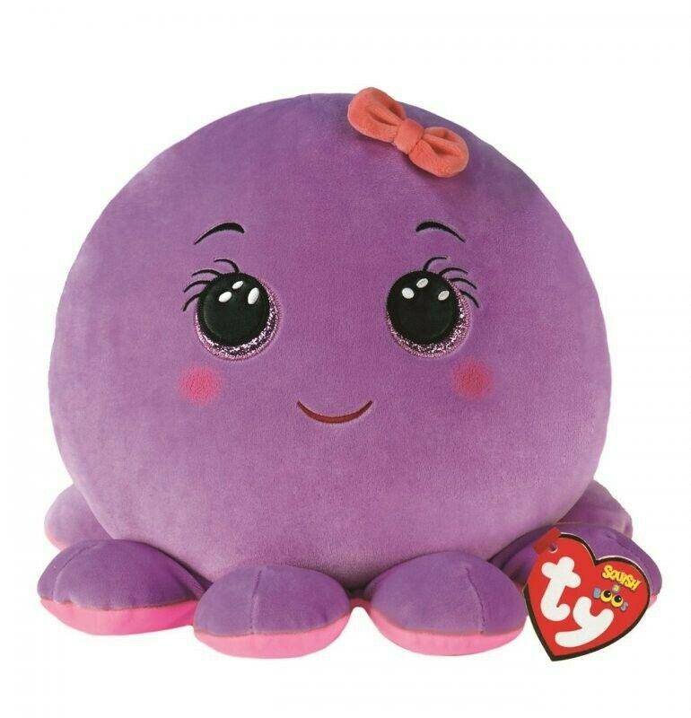 IN STOCK: TY Octavia Octopus 14" - Your New Squishy Cuddle Companion! Fast Delivery & Excellent Customer Service. Add Her to Your Collection Today! - PPJoe Pop Protectors